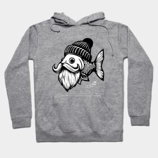 Hipster Fish Hoodie